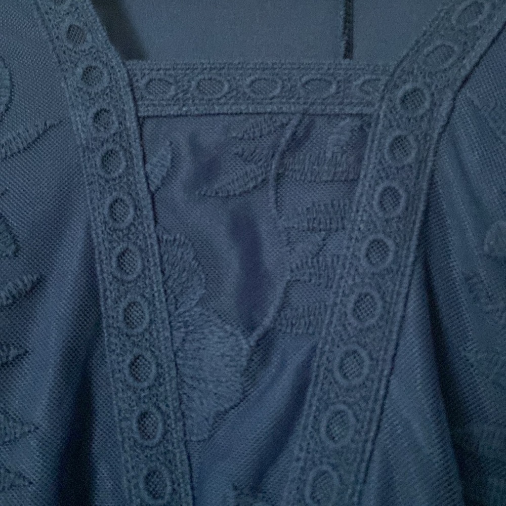 Reba Elegant Blue Lace dress - Picture 6 of 7